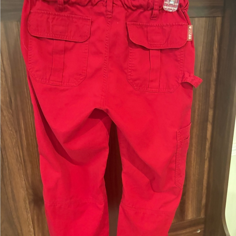 Koi Red Women's scrub set with Floral Accent - Picture 6 of 8